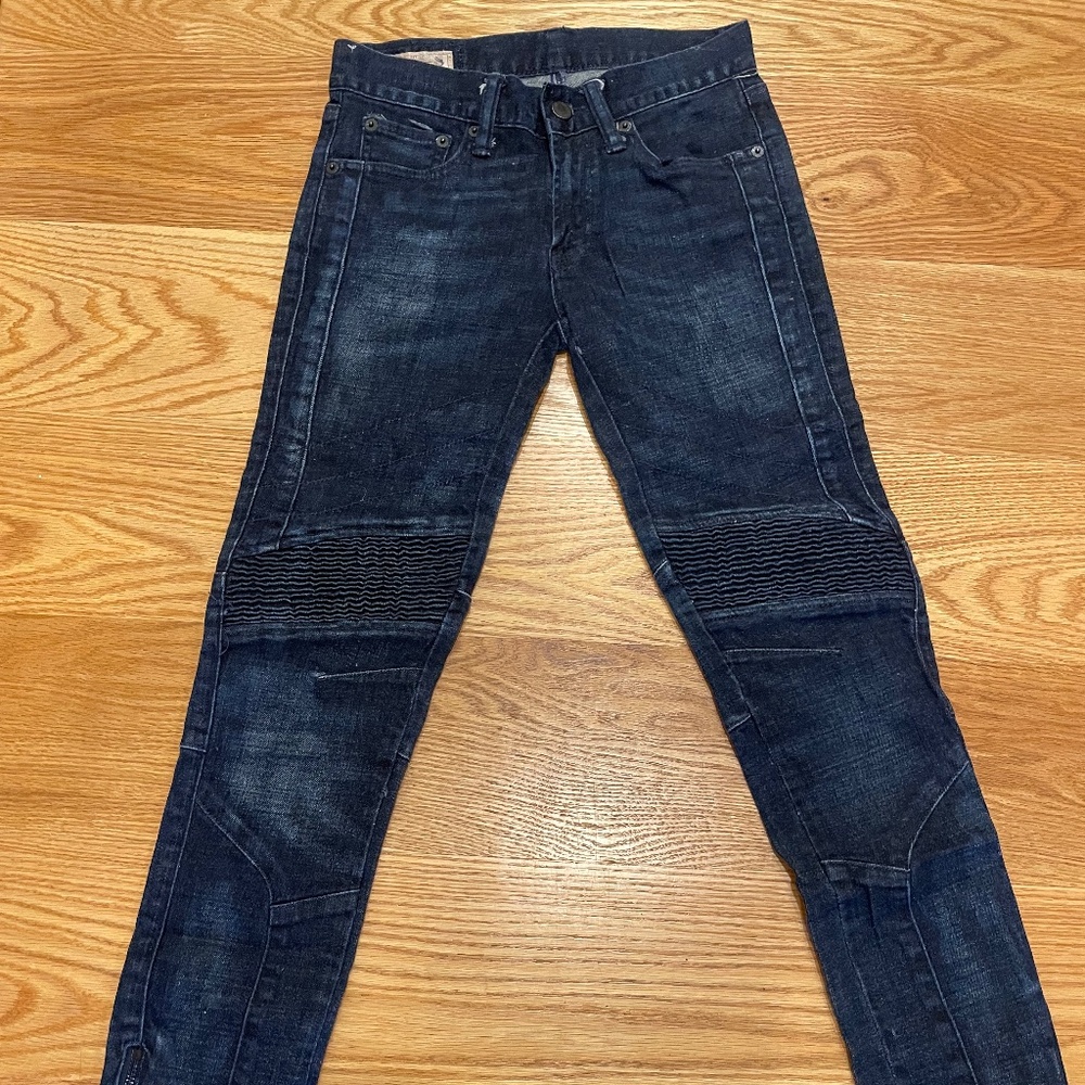 Polo Ralph Lauren Tompkins skinny moto jeans 25